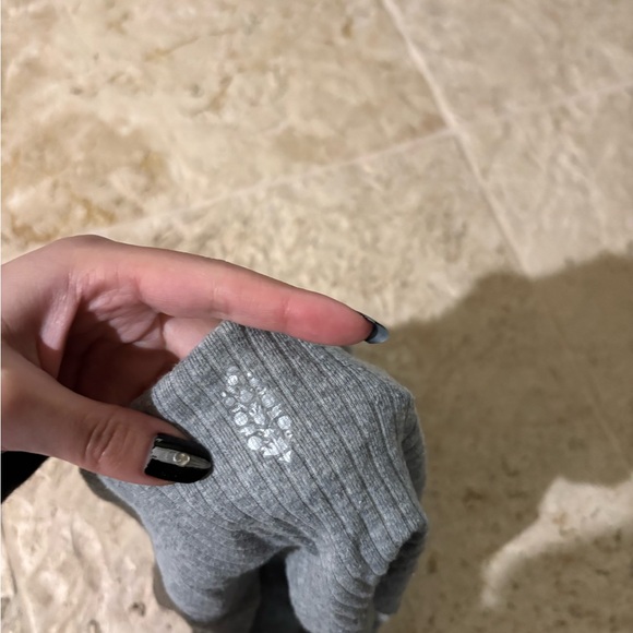 Free people Grey ribbed tank top - Picture 4 of 5